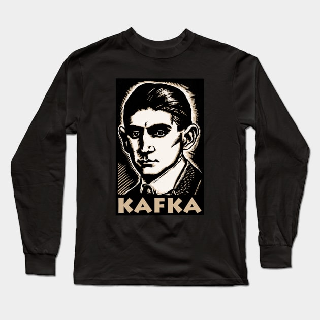 Franz Kafka Long Sleeve T-Shirt by DeeSquaredDesigns